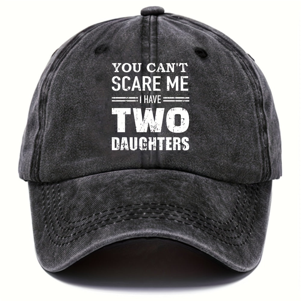 Unisex Distressed Letter Printed Hat Sunscreen Cap