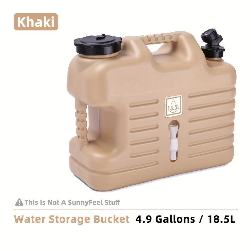 Outdoor Portable Water Bucket Large Capacity Thick Plastic Container Camping