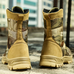 Men's High Top Tactical Work Boots for Outdoor Hiking