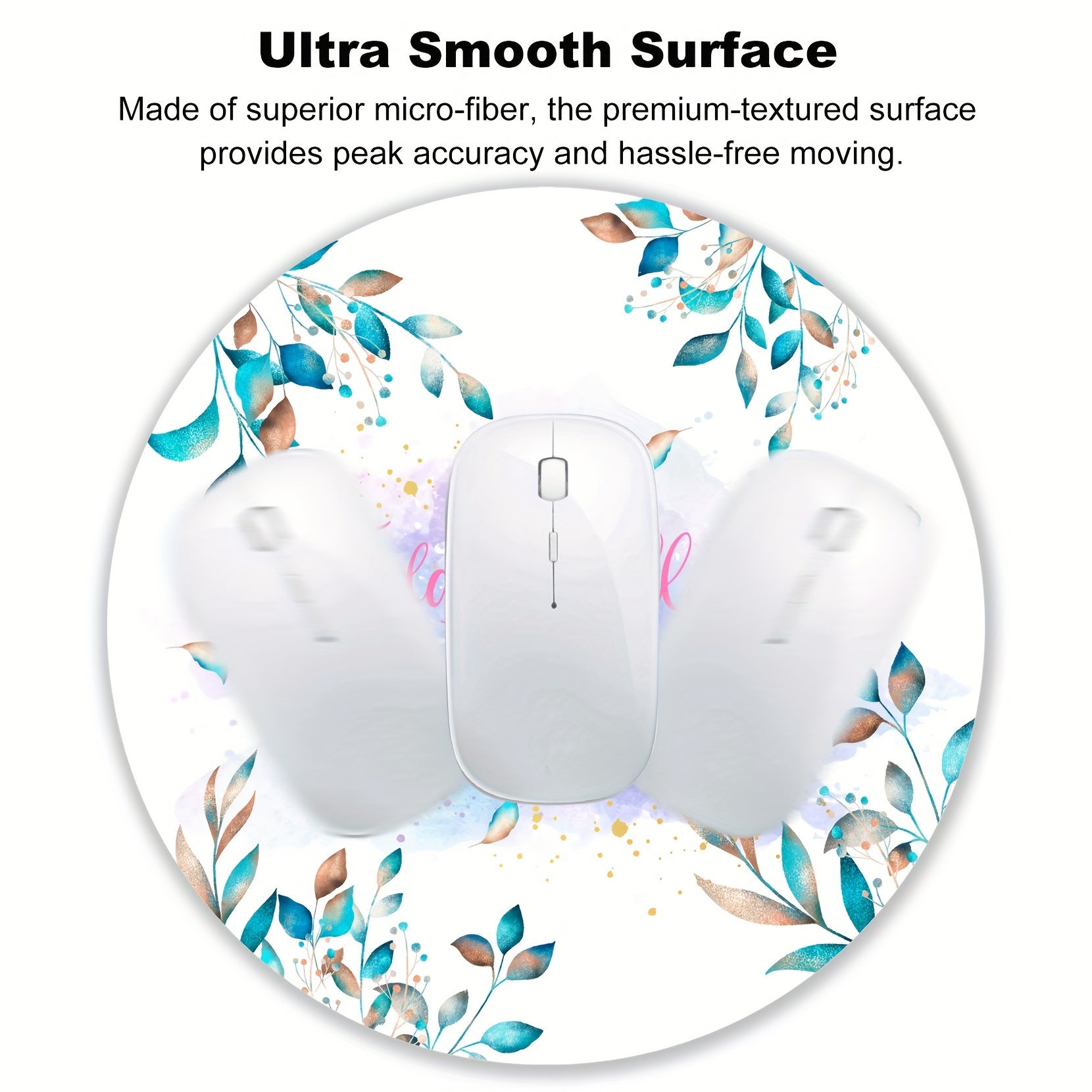 High Rubber Mouse Pad 220mm For Office Home Working PC Laptop