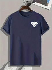 Wi-Fi Signal Print Men's Sports Tee