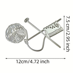 Knitting Yarn Cutting Dies for DIY Crafting Scrapbooking Supplies