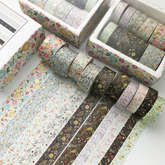 10pcs Foil Washi Tape Set for DIY Scrapbooking & Wrapping