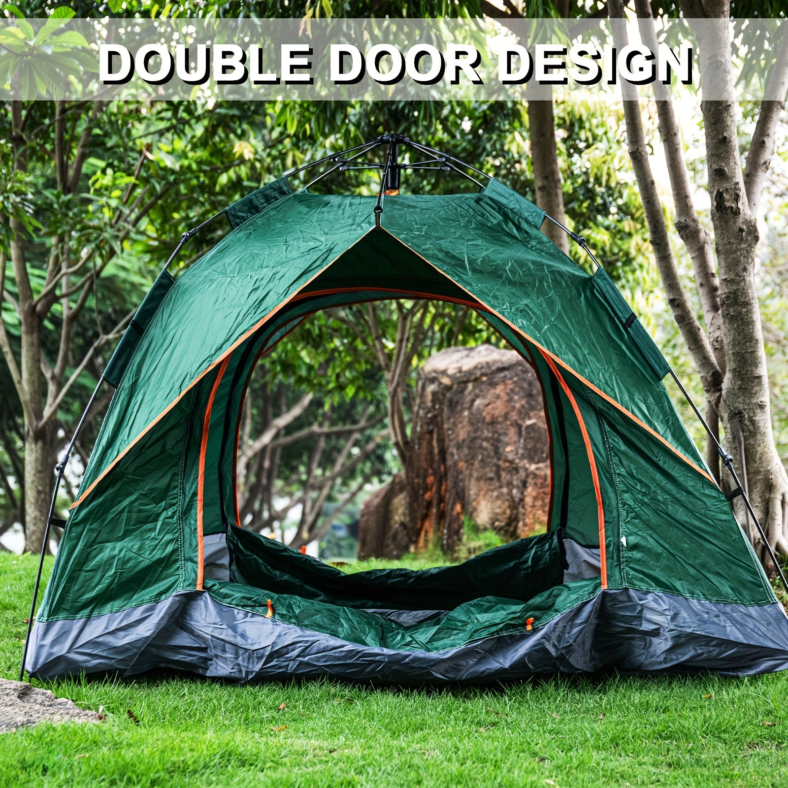 Waterproof Quick Opening Camping Tent Portable Single Layer Tent