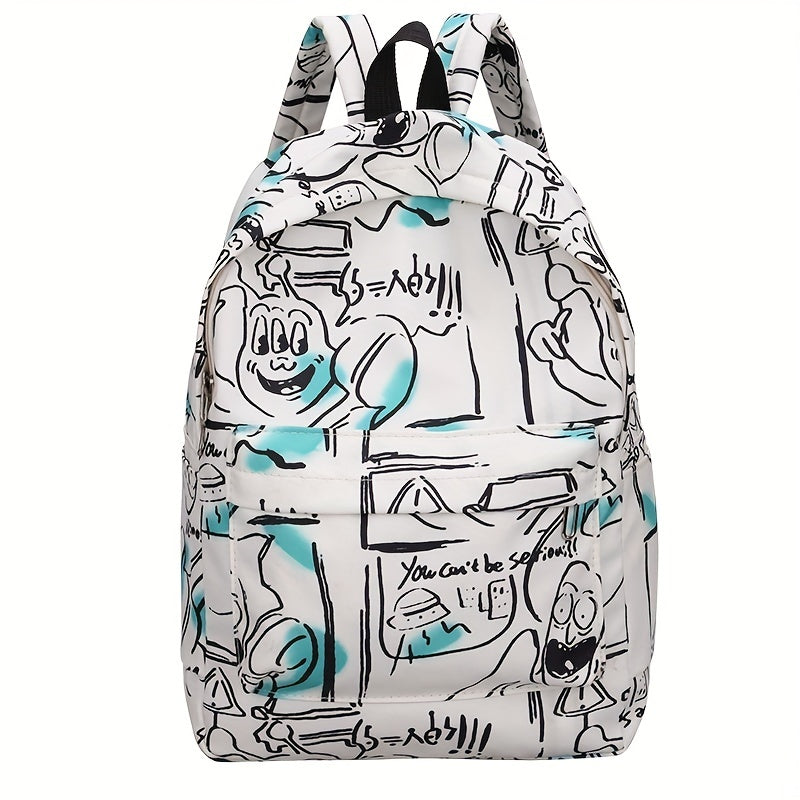 Graffiti Style Backpack for Outdoor Travel