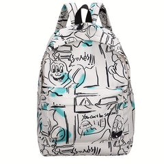 Graffiti Style Backpack for Outdoor Travel