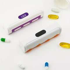 4 Compartment Medicine Organizer with Silicone Seal