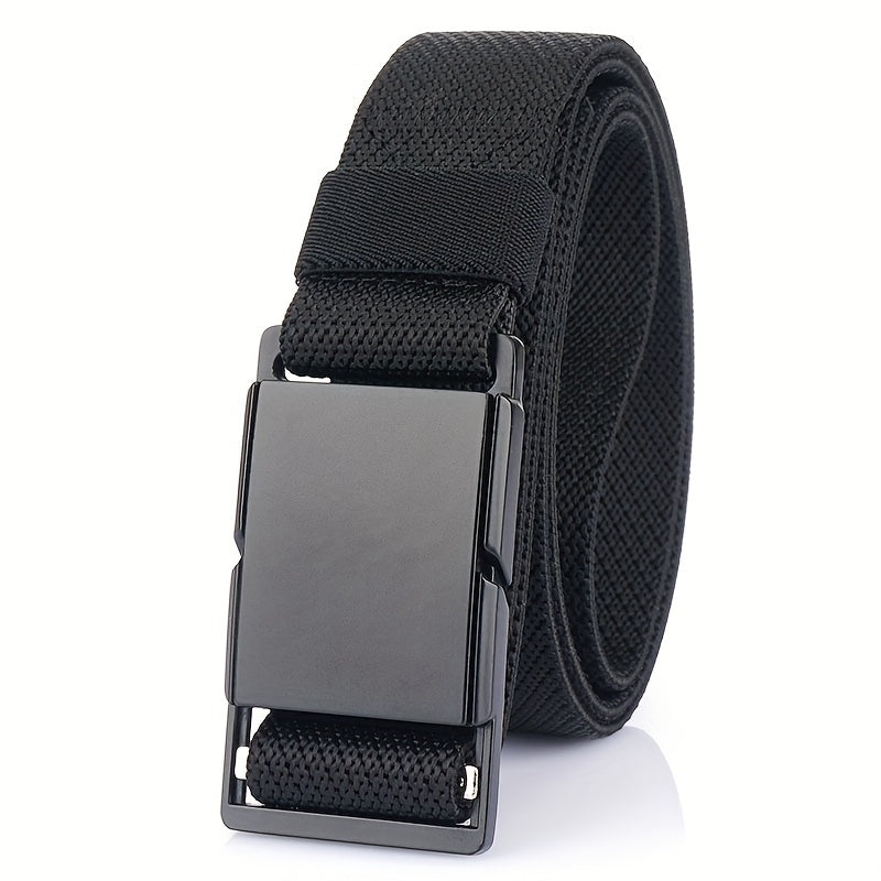 Men's Metal Magnetic Buckle Elastic Belt 3 Wide