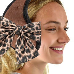 Adjustable Bow Tie Winter Ear Muffs for Men & Women