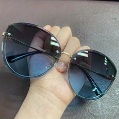 Oversized Cat Eye Sunglasses Gradient Lens UV400