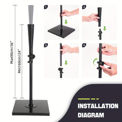 Adjustable Baseball Batting Tee for Training Practice