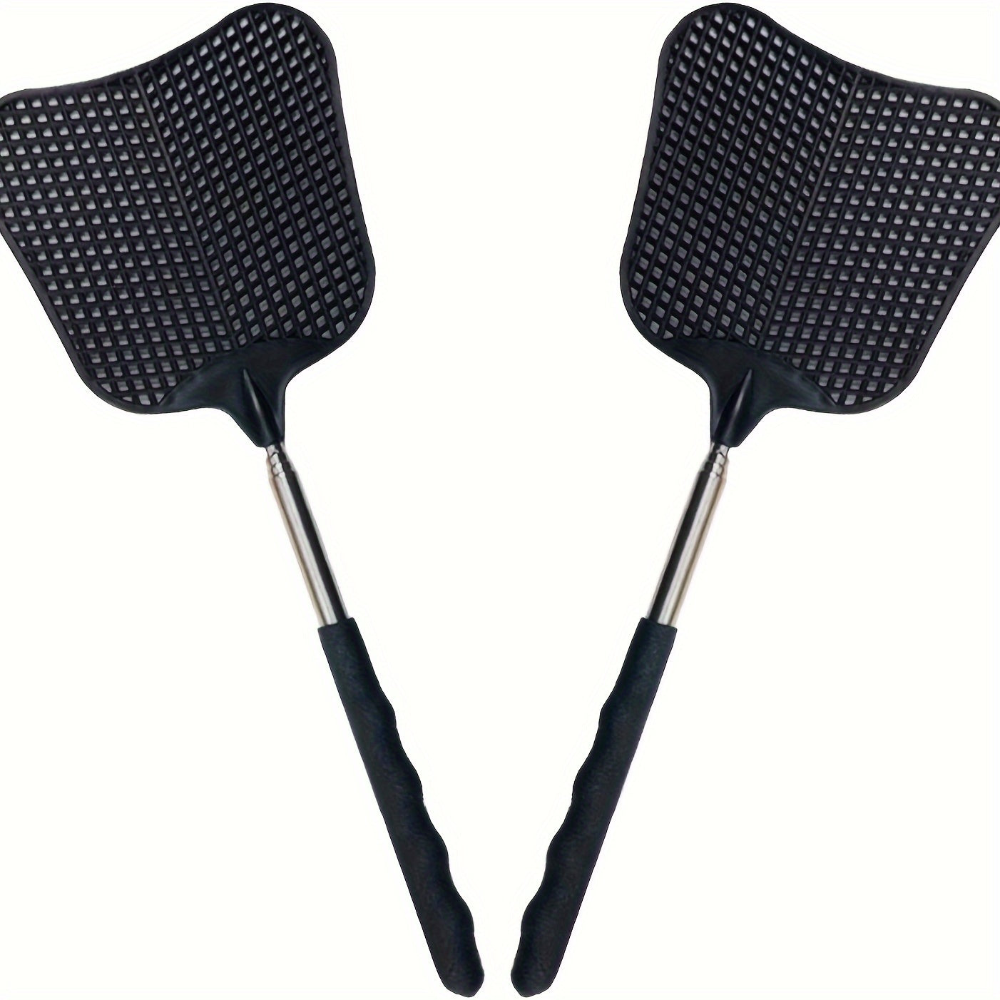 2pcs Telescopic Fly Swatters Durable Heavy Duty Flyswatter Set Indoor Outdoor