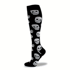 Halloween Skull Over The Calf Socks Decoration Props