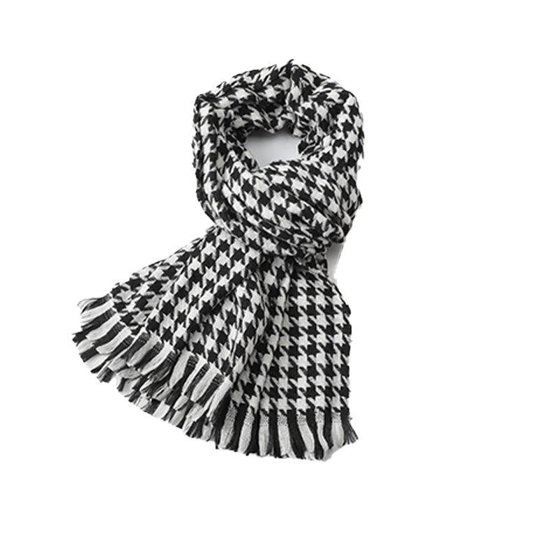 Winter Warm Plaid Scarf Lightweight Soft Casual Blanket
