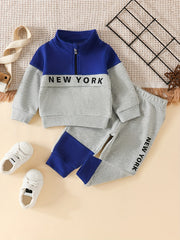 Toddler Baby YORK Sweatshirt & Sweatpants Set Kids Sweatsuit 2pcs