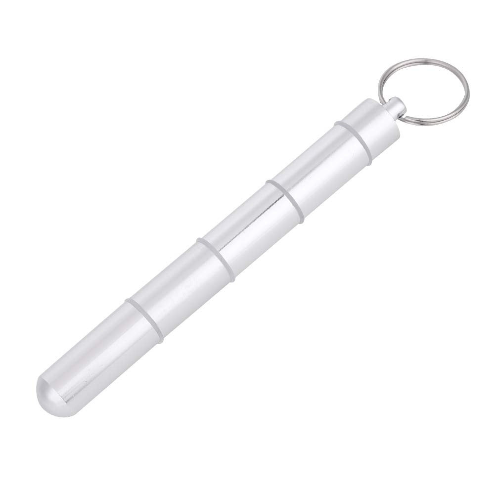 Aluminum Alloy Pill Box Keychain Holder Outdoor Travel Small Organizer
