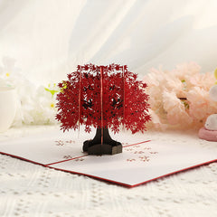 3D Greeting Card Maple Leaves Birthday Card Thanksgiving Christmas