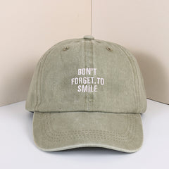 Don't Forget To Smile Baseball Cap Unisex Men And Women's Cap