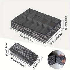 Geometric Pattern Underbed Shoes Bag Dustproof Organizer