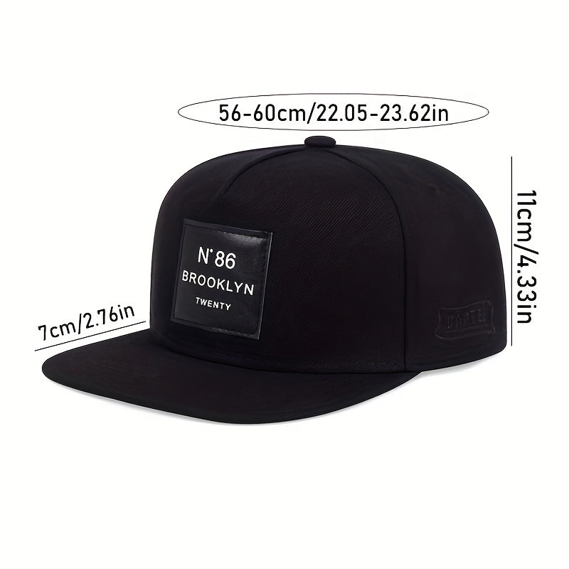 Adjustable Patch Hip hop Hat Embroidered Baseball Cap Flat Brim Unisex