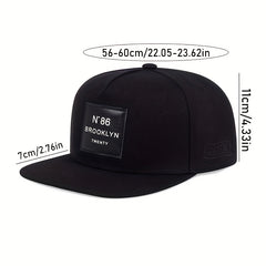 Adjustable Patch Hip hop Hat Embroidered Baseball Cap Flat Brim Unisex