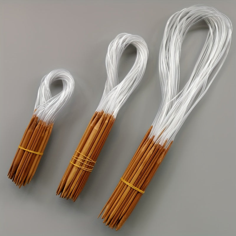 18pcs Bamboo Circular Knitting Needles Set for Adults
