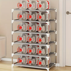 7 Layer Shoe Rack Standing Dustproof Shoe Storage Large Capacity Shelf