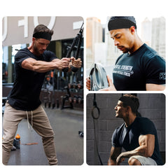 3pcs Men's Sports Headbands Breathable Mesh Sweat Bands