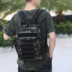 Large Capacity Fishing Backpack Water Resistant Tackle Box Storage Bag