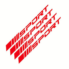 4pcs Multicolour Sport Car Sticker Decal