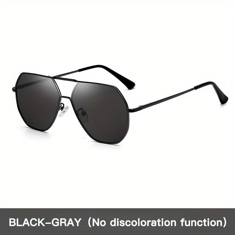 Men's Polarized Sunglasses Lightweight Metal Frame Driving Fishing Glasses