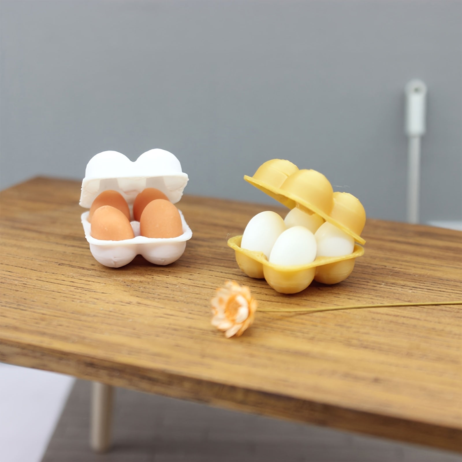 1:12 Mini Dollhouse Egg Rack with Eggs