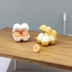1:12 Mini Dollhouse Egg Rack with Eggs
