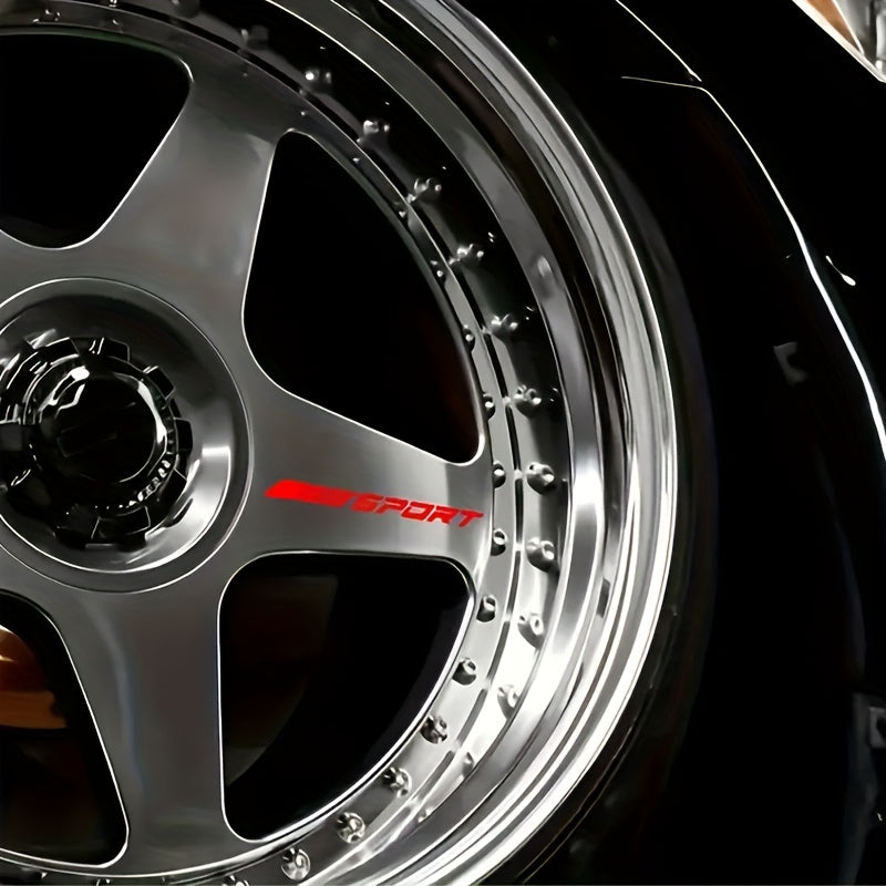 4pcs Multicolour Sport Car Sticker Decal