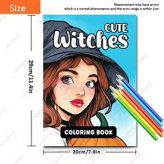 Witchies Coloring Book 29 Pages Deluxe Version for Adults
