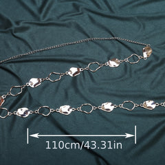elegant Hollow Waist Chain - Women's Silvery Chain