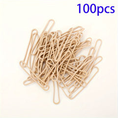 100pcs Yellow Rubber Band Ring High Elastic Durable Leather Band