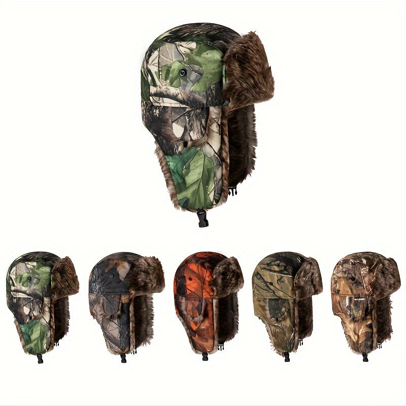 Winter Camouflage Trooper Cap Windproof Coldproof Cycling Hat