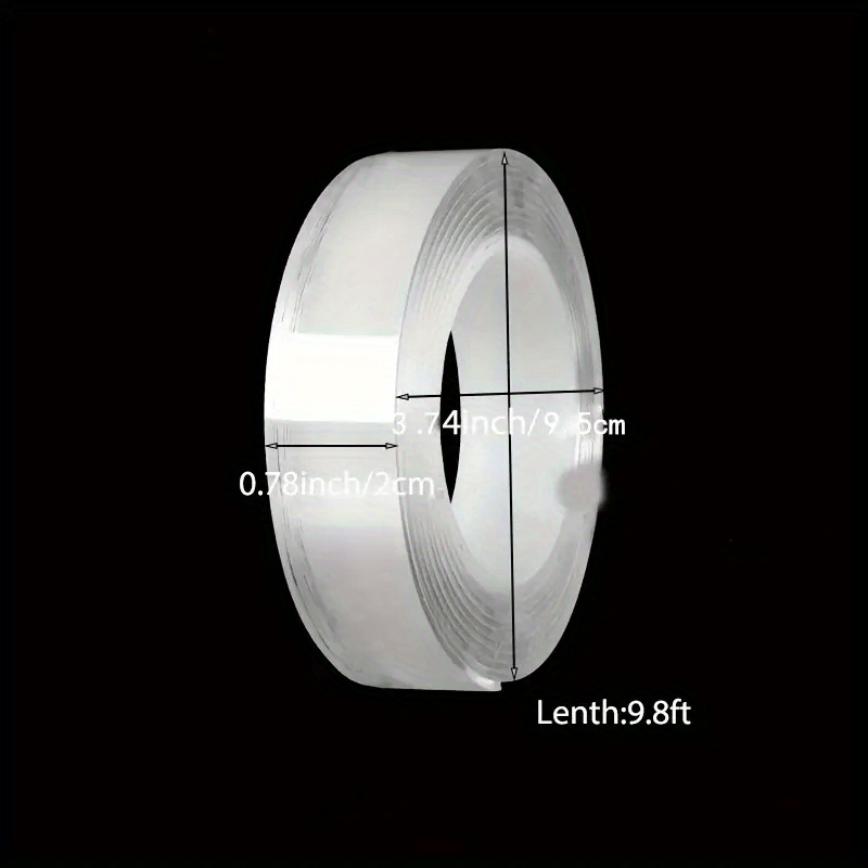 Heavy Duty Double Sided Tape Reusable Strong & Sticky Removable Washable