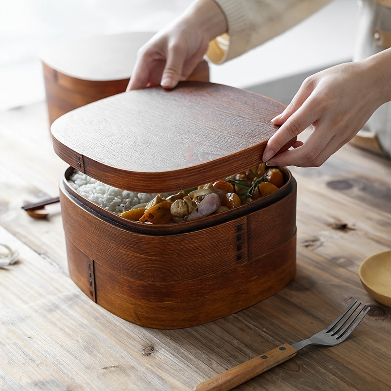 Wooden Sushi Lunch Box Bento Box Food Container