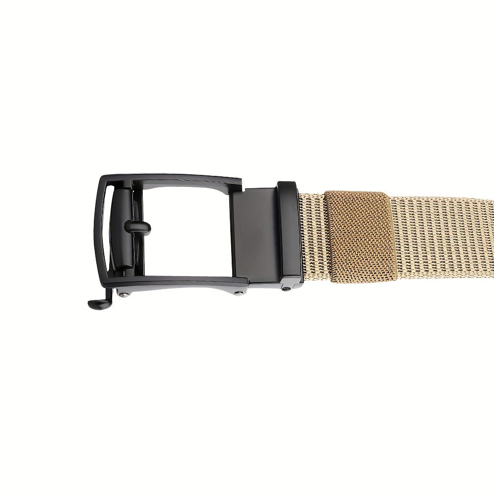 Men's Ratchet Leather Belt for Casual & Business Pants