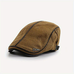 Knitted Newsboy Caps For Men Beret Hat Cabbie Golf Cap