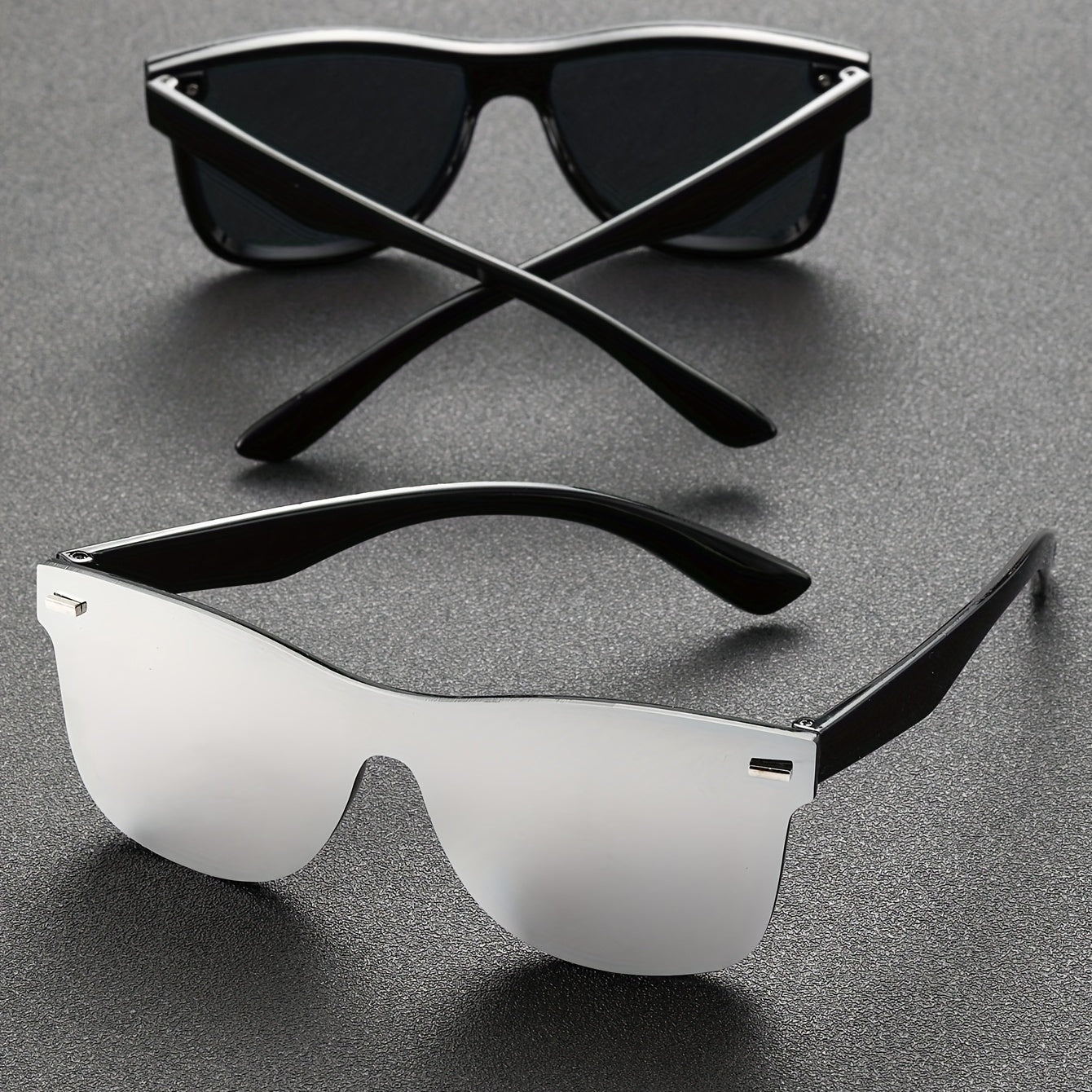 Men's Square Frameless Sunglasses Classic Casual PC