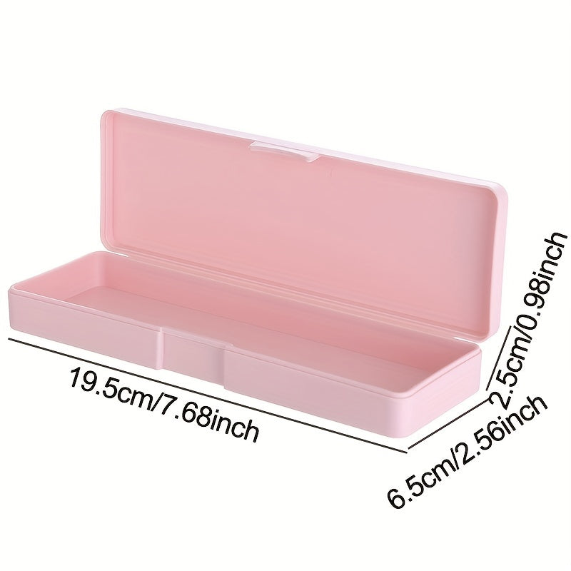 Multifunctional Student Storage Pencil Bag Plastic Stationery Box