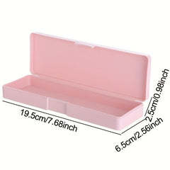 Multifunctional Student Storage Pencil Bag Plastic Stationery Box