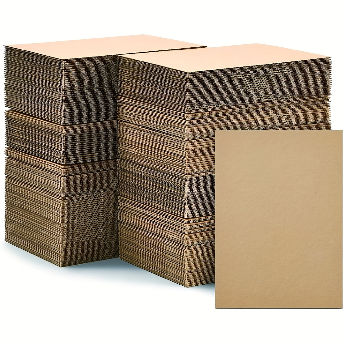 10pcs A4 Corrugated Cardboard Flat Card Paper Inserts For Crafts