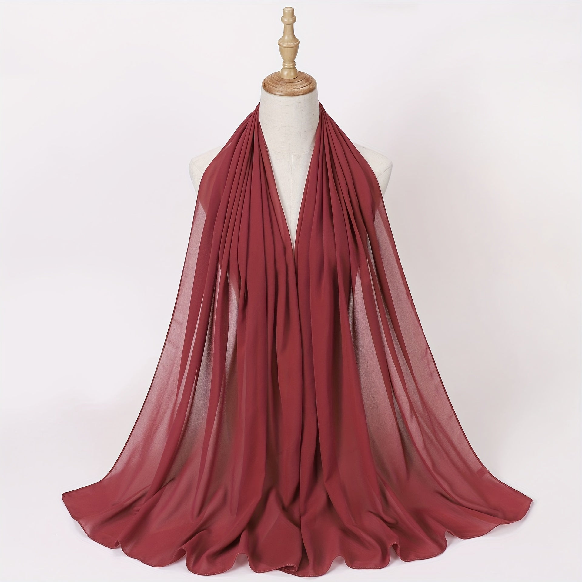 Chiffon Scarf Hijab Shawl Casual Head Wrap Turban Windproof Outdoor Travel