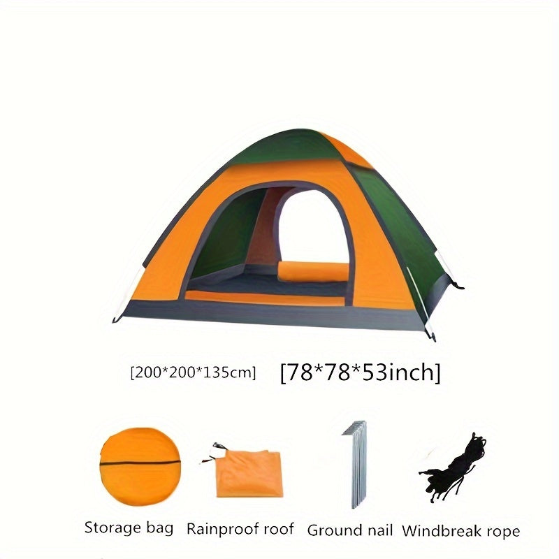 Outdoor 3-4 Person Fully Automatic Camping Tent