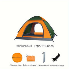 Outdoor 3-4 Person Fully Automatic Camping Tent