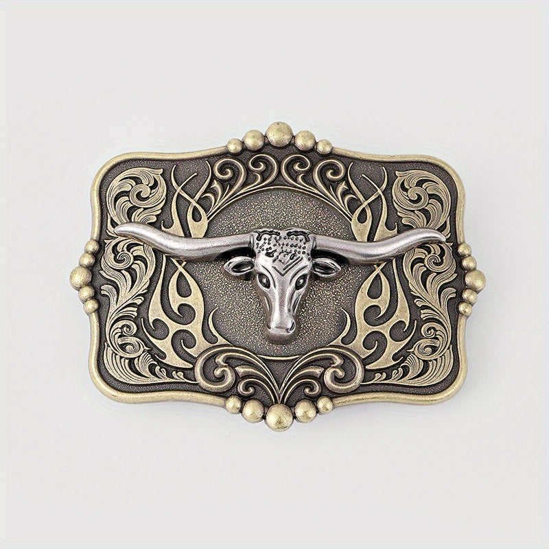 Western Bull Head Belt Buckle For Women & Men